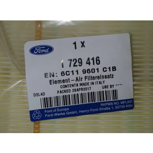 Original Ford Transit Euro 4 Luftfilter 6C119601C1B 1729416 NEU